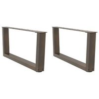patas para mesa de centro en forma de v 2 unidades acero natural 70 x 30-313 cm vidaxl