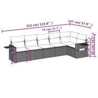 conjunto de relax para jardin con cojines conjunto de seis piezas