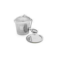 filtro de te con soporte acero inoxidable gris