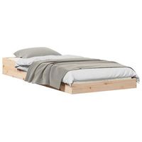 cama individual  cama para adulto  estructura de cama natural 80 x 210 cm madera de pino macizo