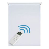 estor motorizado opaco estores enrollables blackout automatico con bateria motor y mando premium blanco 100 x 250cm