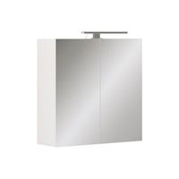 armario con espejo de bano lavio 60 x 60 cm con iluminacion led vicco
