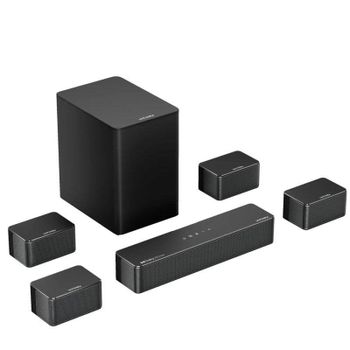 Ultimea Poseidon D80 Barra de Sonido 7.1 Canales Dolby Atmos con Subwoofer y 4 Altavoces con Cable