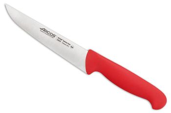 Cuchillo cocina de acero inoxidable nitrum de 150 mm mango rojo