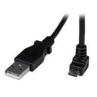 cable usb a micro usb 2 m startechcom en angulo inferior negro