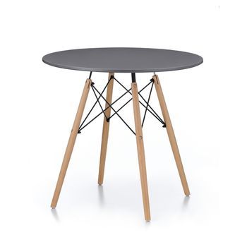 Mesa De Comedor Aga 80 Cm Gris