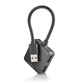 Hub NGS 4 puertos 5 Gbps IHUB 3.0 TINY compacto USB 3.0 cable 18 cm