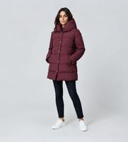 lauren ralph lauren para mujer 297962420004 abrigo de plumas con capucha granate m casual poliester