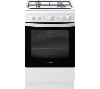 INDESIT IS5G1KMW/U 50 cm Gas Cooker - White, White