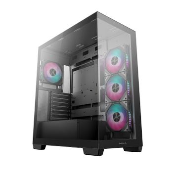 Caja DeepCool CG580 4F Negra ATX Vidrio Templado 4 Ventiladores RGB