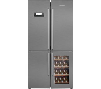 GQN21220WX Fridge Freezer - Stainless Steel, Stainless Steel