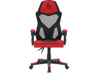 silla gaming - newskill gaming eros tela roja ergonomica reposabrazos altura ajustable rojo