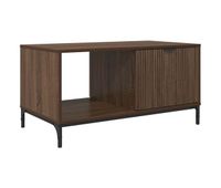 mesa de cafe - mesa de centro - mesa baja roble marron 90 x 49 x 46 cm madera de ingenieria