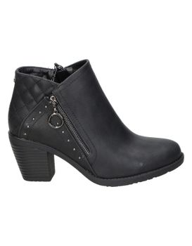 Botines Con Tacón Chk10 Kurazo 40 Negros 40