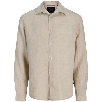 Jack & Jones Camisa manga larga 12293563 LAWRENCE LINEN-SILVER LINING para hombre