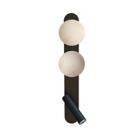 aplique de pared bubble alabastro 2 luces
