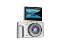 camara - prixton xplorer dv900 64 megapixel 4k 3840p 3 pantalla lcd ips zoom 4x flash plata