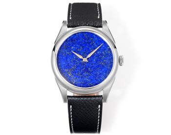 HUASUO nuevo reloj de negocios para hombres de 38mm esfera de piedra de ojo de tigre PT5000 reloj de pulsera mecánico automático de piedras preciosas zafiro resistente al agua 50M