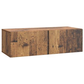 Mueble Para Tv De Pared 98 X 41 X 30 Cm Madera Envejecida Vidaxl