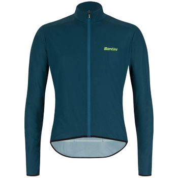 Santini Nebula Puro Pocketable Wind Jacket - L - Teal