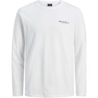 jack  jones camiseta manga larga 12216505 jcoberg tee ls crew neck jnr white para nino