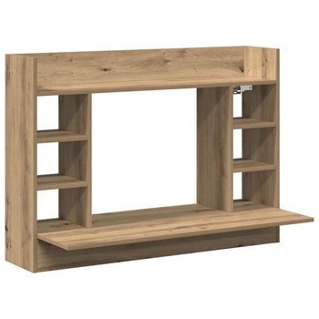Escritorio - Mesa De Ordenador Montado En La Pared Roble Artisan 105 X 48 X 75 Cm