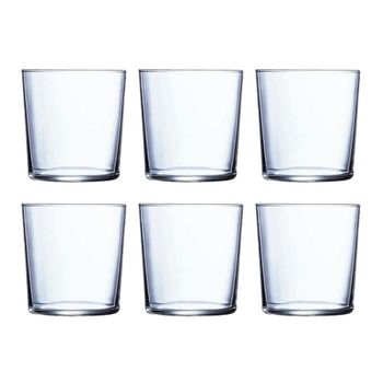 Juego de 6 vasos altos vidrio 36 cl