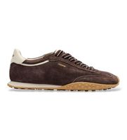 hoff para hombre 22661420 zapatillas de piel bridge fl marron oscuro 46 plano cordones casual