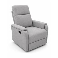 sillon relax roid reclinable con palanca en tela de alta resistencia en color gris 102 x 76 x 80-134 cm