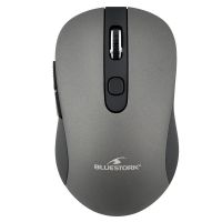 raton bluestork m-wl-off60 inalambrico 1600 dpi negro gris 6 botones