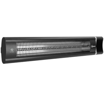 Outsunny Calefactor por Infrarrojos Terraza 3000 W IP65 9 Niveles Calor Temporizador 24 H Control Táctil/Remoto Pantalla LED Negro   Aosom España