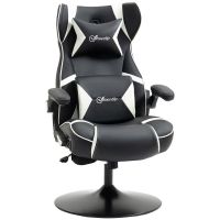 silla gaming rolipo 921-576wt altavoces bluetooth soporte lumbar