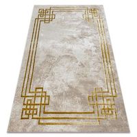 bliss z203az137 alfombra crema  dorado - marco griego moderna estr 160x220 cm