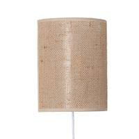 aplique pared boho cuerda yute beige e27 40w 27 cm