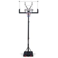 canasta de baloncesto - de exterior - acero y pvc - negro y blanco 112x90x3048cm