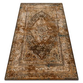 Alfombra De Lana Superior Nuri Color Coñac 170x235 Cm