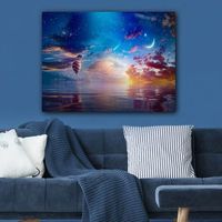 pintura decorativa lienzo 116686840670100 multicolor 70x100 cm