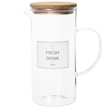 Jarra de vidrio y acacia 1,7 l