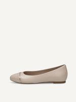 caprice ballerina beige made of leather and textile with block heel size 385