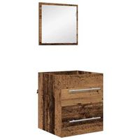 juego de muebles de bano con cajon marron 41 x 385 x 48 cm vidaxl