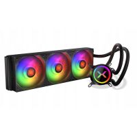 refrigeracion liquida krux hydrox 360 argb 360mm 3 ventiladores pwm argb