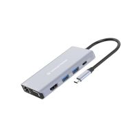 base para portatil conceptronic donn20g usb-c 100w ethernet hdmi sd 4k grey