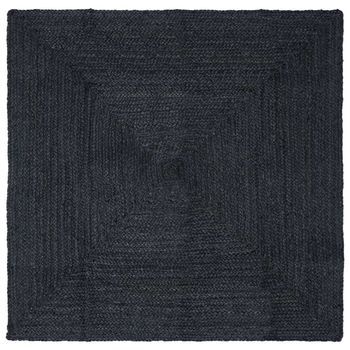 Alfombras De Área Cuadrado Gris Oscuro 240 X 240 Cm Yute Vidaxl