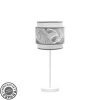 fabrilamp lampara de sobremesa camerun 1xe14 blancogris 18d