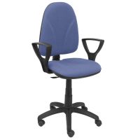 piqueras y crespo algarra bali silla de oficina con brazos fijos azul claro