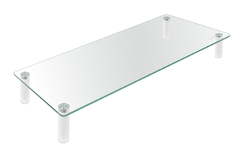 Tooq TQMR061 Soporte elevador monitores vidrio