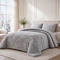 edredon invierno sedalina jacquard hojas sam 690 grm2 150 cm rufino diaz gris