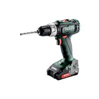 metabo sb 18 l taladro atornillador de percusion de bateria18v 2x ion de litio cargador sc 30 metabox 145