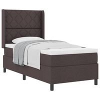 cama tapizada 203x100x128 cm  - marron