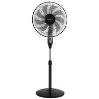 aigostar lanikai - ventilador de pie 16 pulgadas 9 aspas 3 velocidades negro